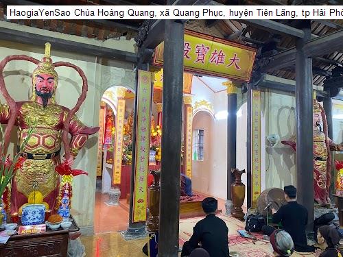 Chùa Hoàng Quang, xã Quang Phục, huyện Tiên Lãng, tp Hải Phòng